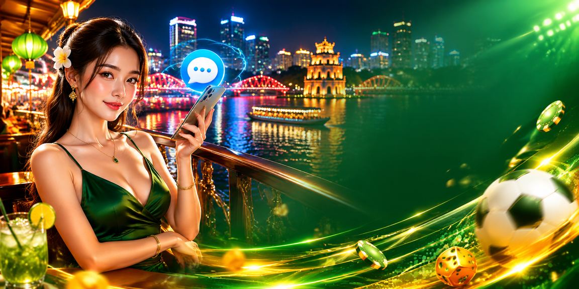 Người chơi tại chợ đêm Hà Nội trải nghiệm Slot game trên điện thoại trong không khí náo nhiệt