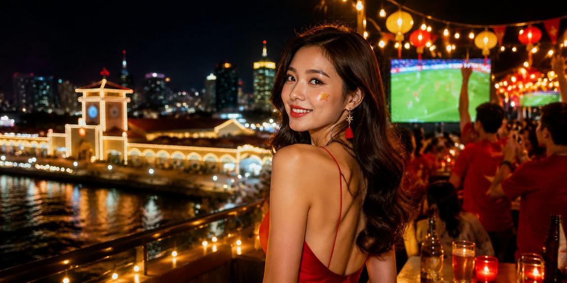 Người dùng tại Hồ Chí Minh xem cá cược bóng đá trực tiếp trên bãi biển